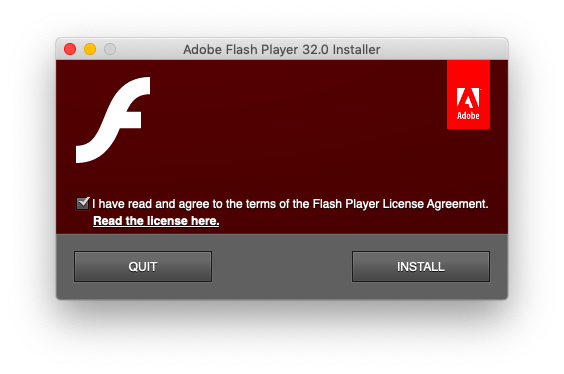 adobe flash player update osx